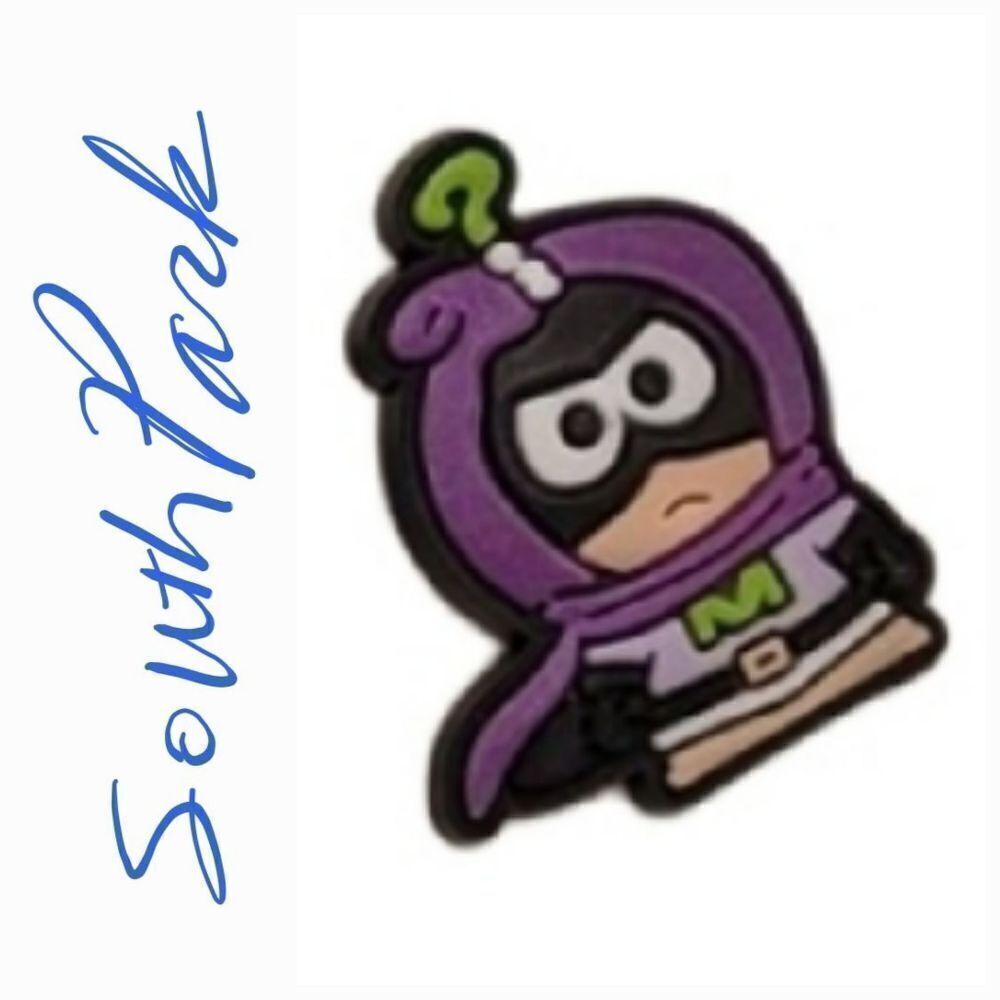 6/$20 *Croc Charm * Mysterion Hero * South Park * Shoe Jewelry Comedy Central